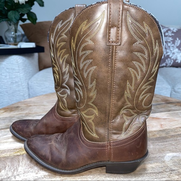 Laredo Leah Vamp Fox Western Cowboy Boot - Picture 2 of 13